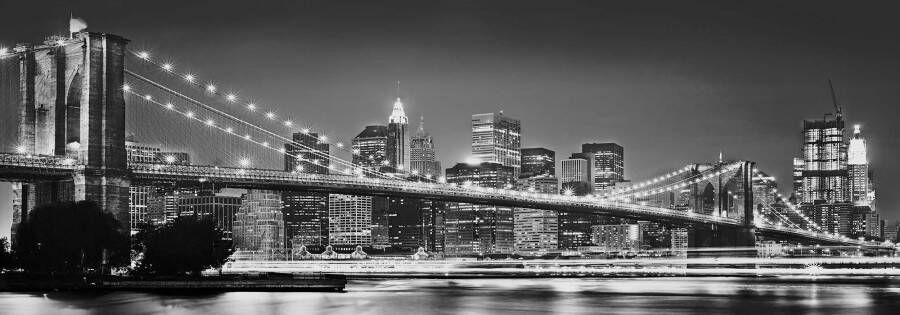 Komar Vliesbehang Digitale print vlies Brooklyn Bridge Afmeting 400 x 140 cm (1 stuk)