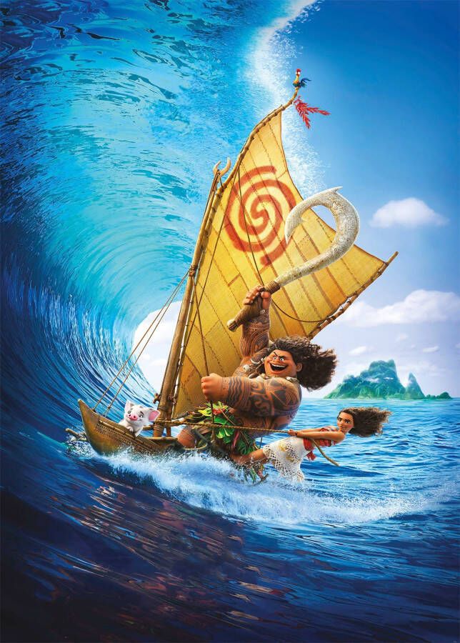 Komar Vliesbehang Moana Ride the Wave 200x280 cm (breedte x hoogte)