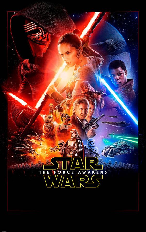 Komar Vliesbehang Star Wars EP7 Official film poster (1 stuk)