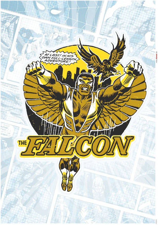 Komar Wandfolie Falcon Gold Comic Classic (1 stuk)
