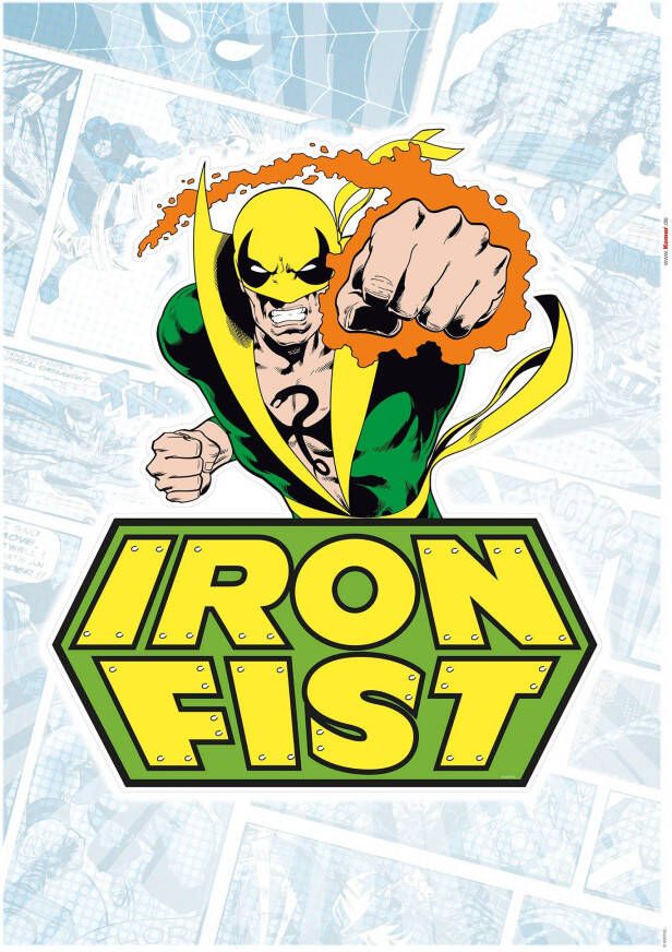 Komar Wandfolie Iron Fist Comic (1 stuk)