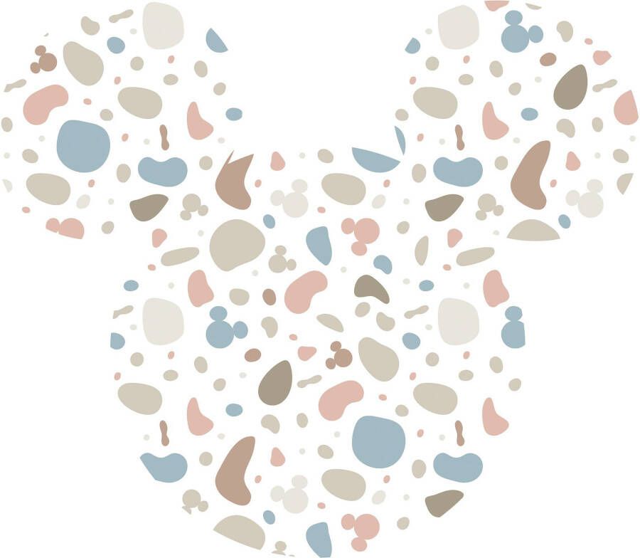 Komar Wandfolie Mickey Head Terrazzo Bambino 125 x 125 cm (breedte x hoogte) rond en zelfklevend (1 stuk)