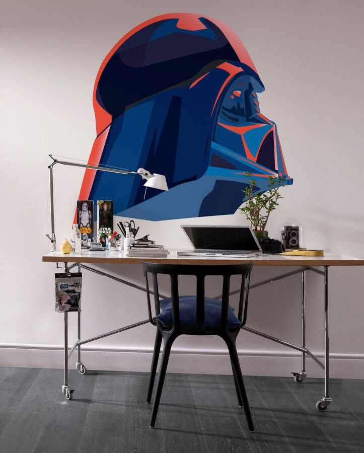 Disney Zelfklevende Behangcirkel Star Wars Donkerblauw En Rood Ø 128 Cm 612753