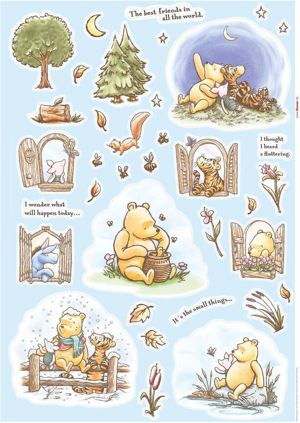 Komar Wandfolie Winnie the Pooh Adventures (61 stuks)