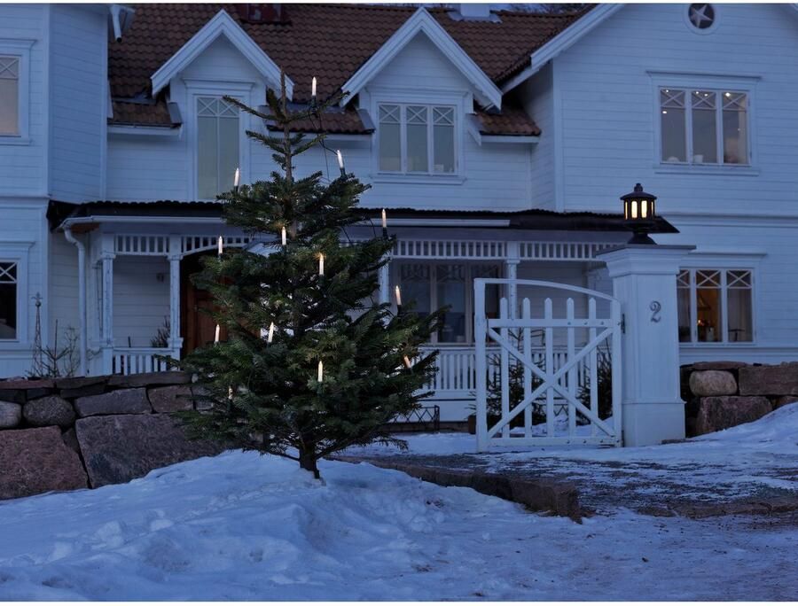 KONSTSMIDE Kerstboomkaarsen Boomsnoer kaarsverlichting deelbare stekker 16 heldere lampen (1 stuk)