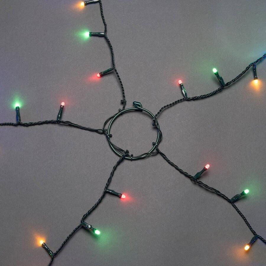 KONSTSMIDE Led-boomverlichting Kerstversiering kerstboomdecoratie Ring Ø 8 5 strengen à 40 multicolor diodes gevroren voorgemonteerd