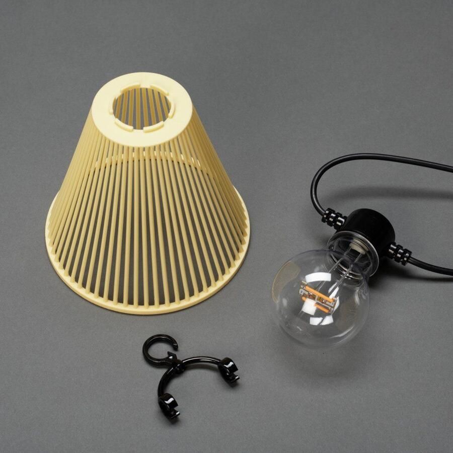 KONSTSMIDE Led-lichtsnoer incl. dimmer e27 10 heldere lampen amberkleurige dioden