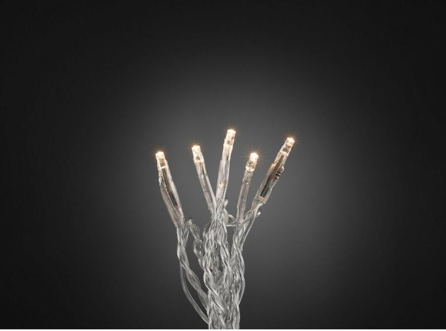 Konst Smide Konstsmide 6354-123 Micro-lichtketting Binnen Energielabel: LED werkt op het lichtnet 100 LED Warm-wit Verlichte lengte