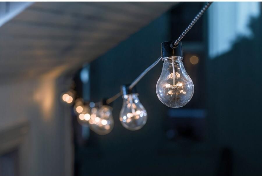 KONSTSMIDE Led-lichtsnoer Kerstversiering buiten Led biertuinverlichting 20 heldere lampen 160 amberkleurige dioden (1 stuk) - Foto 3