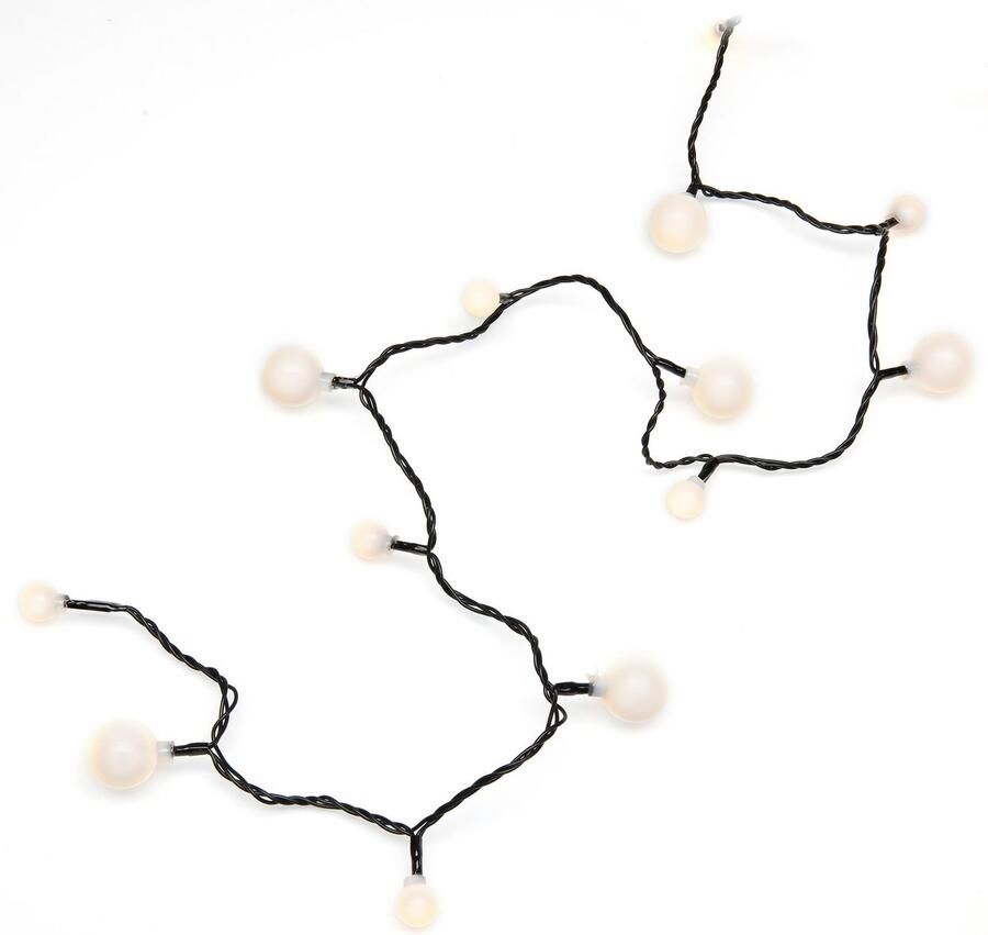 KONSTSMIDE Led-lichtsnoer Kerstversiering buiten Led bollichtketting kleine & grote ronde dioden 80 dioden (1 stuk)