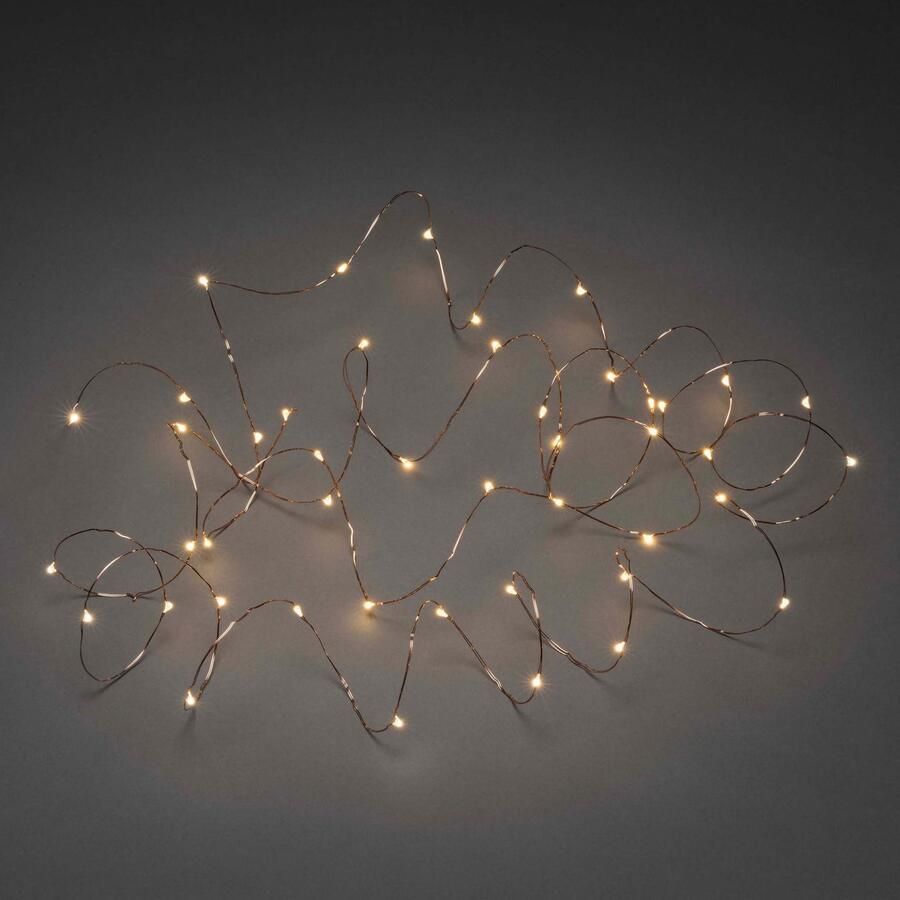 KONSTSMIDE Led-lichtsnoer Kerstversiering buiten Led-lichtketting druppelvormig 100 amberkleurige dioden (1 stuk)