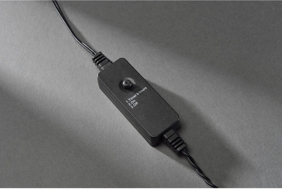 KONSTSMIDE Led-lichtsnoer Kerstversiering buiten Micro-led met 9 h timer dubbel geïsoleerd bekleed 40 warmwitte dioden (1 stuk)