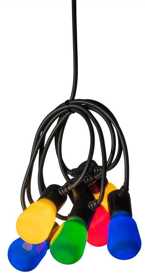 KONSTSMIDE Led-lichtsnoer Led biertuinverlichting opaal 40 veelkleurige lampen 80 warmwitte dioden (1 stuk)