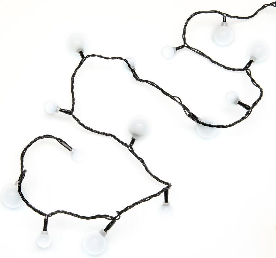 KONSTSMIDE Led-lichtsnoer Led bollichtketting kleine & grote ronde dioden 80 dioden (1 stuk)