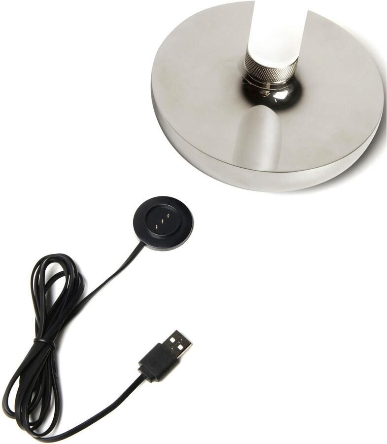 KONSTSMIDE Led-tafellamp Biarritz USB-tafellamp 1800 2700 4000K dimbaar (2 stuks)