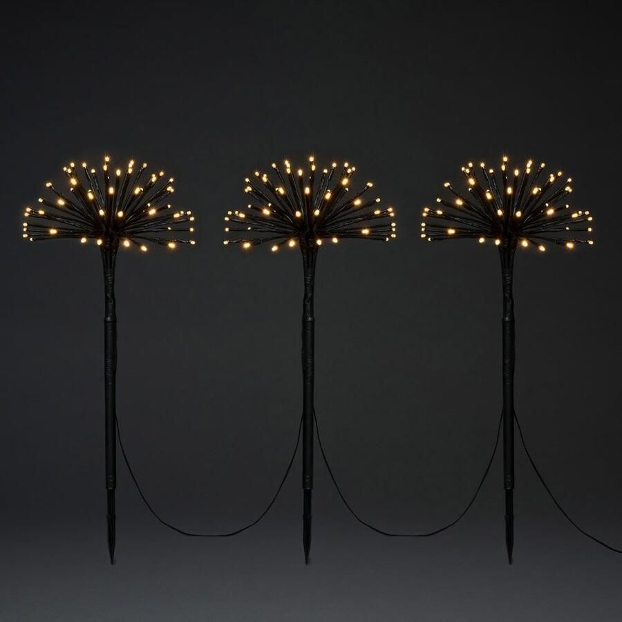 KONSTSMIDE Led-tuinlamp Led priklamp met 3 paardenbloemen (1 stuk)