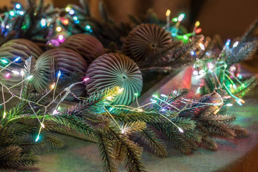 KONSTSMIDE Led-lichtsnoer Kerst versiering Micro ledlichtsnoer Firecracker met langzame RGB-kleurwisseling (1 stuk)