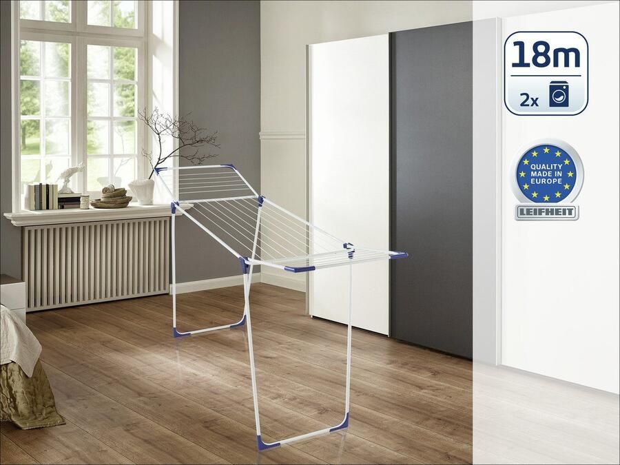 Leifheit droogrek Classic 180 Solid 18 m drooglengte