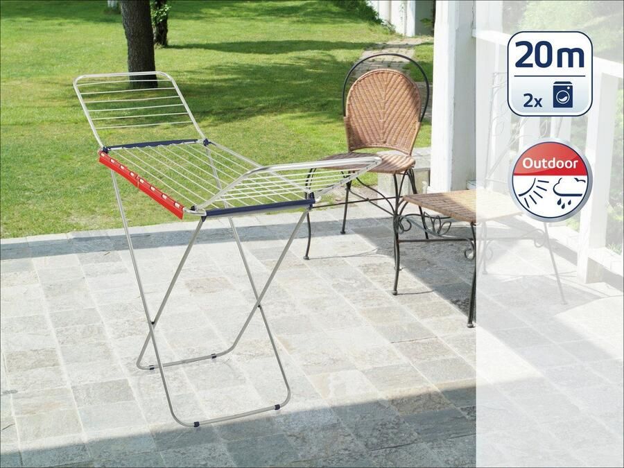 Leifheit droogrek Classic Siena 200 Easy aluminium 20 m drooglengte