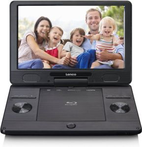 Lenco Draagbare 11.5 Blu-ray DVD speler met USB en SD BRP-1150BK Zwart