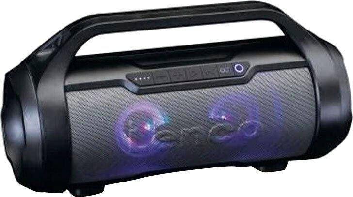 Lenco Splashproof Bluetooth speaker met FM radio USB en SD party lights Zwart