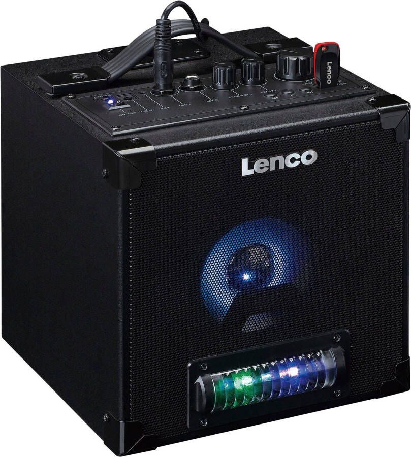 Lenco Bluetooth 5.0 luidspreker met LED verlichting Zwart
