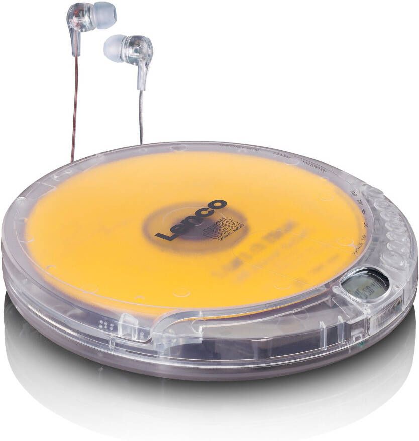 Lenco Portable CD speler met oplaadfunctie Transparant