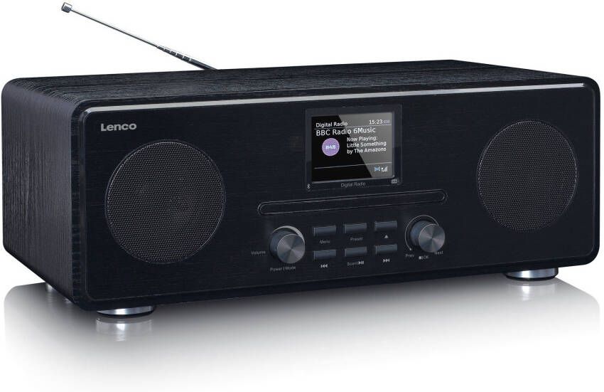 Lenco Digitale radio (dab+) DAB+ FM-radio met cd mp3-speler BT RC
