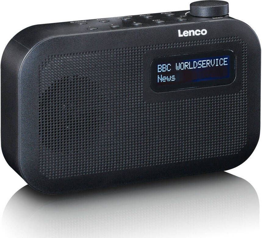 Lenco Digitale radio (dab+) PDR-016BK draagbare DAB+-radio