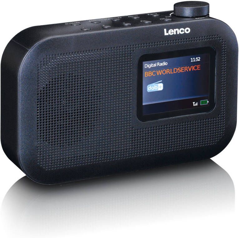 Lenco Digitale radio (dab+) PDR-026BK DAB+ draagbare radio