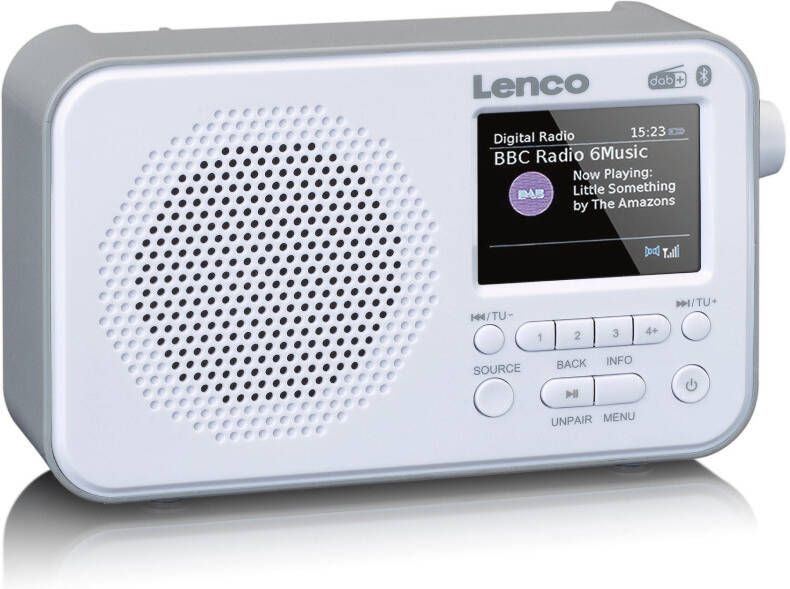 Lenco Digitale radio (dab+) PDR-036WH DAB+ FM-Radio