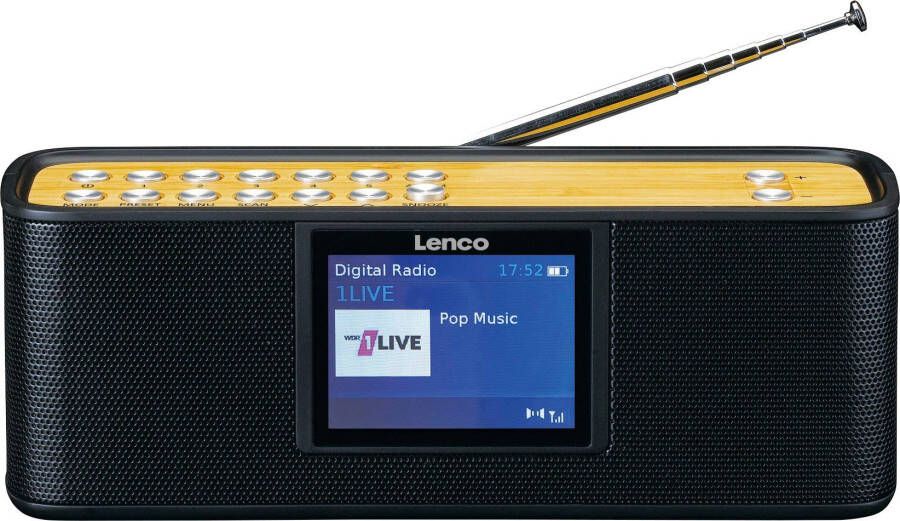 Lenco Digitale radio (dab+) PDR-045BK met bluetooth
