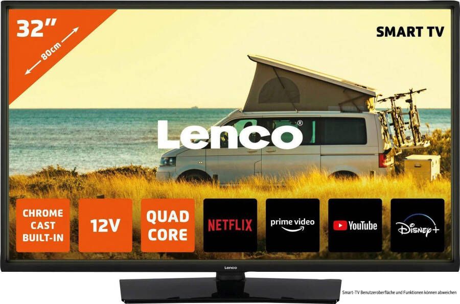 Lenco Led-TV LED-3263BK Android-Smart-TV 81 3 cm 32 " HD Smart TV