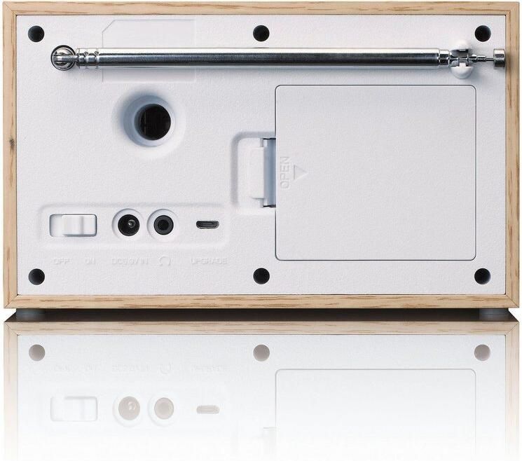 Lenco Compacte en stijlvolle DAB+ FM radio met Bluetooth en houten behuizing Hout