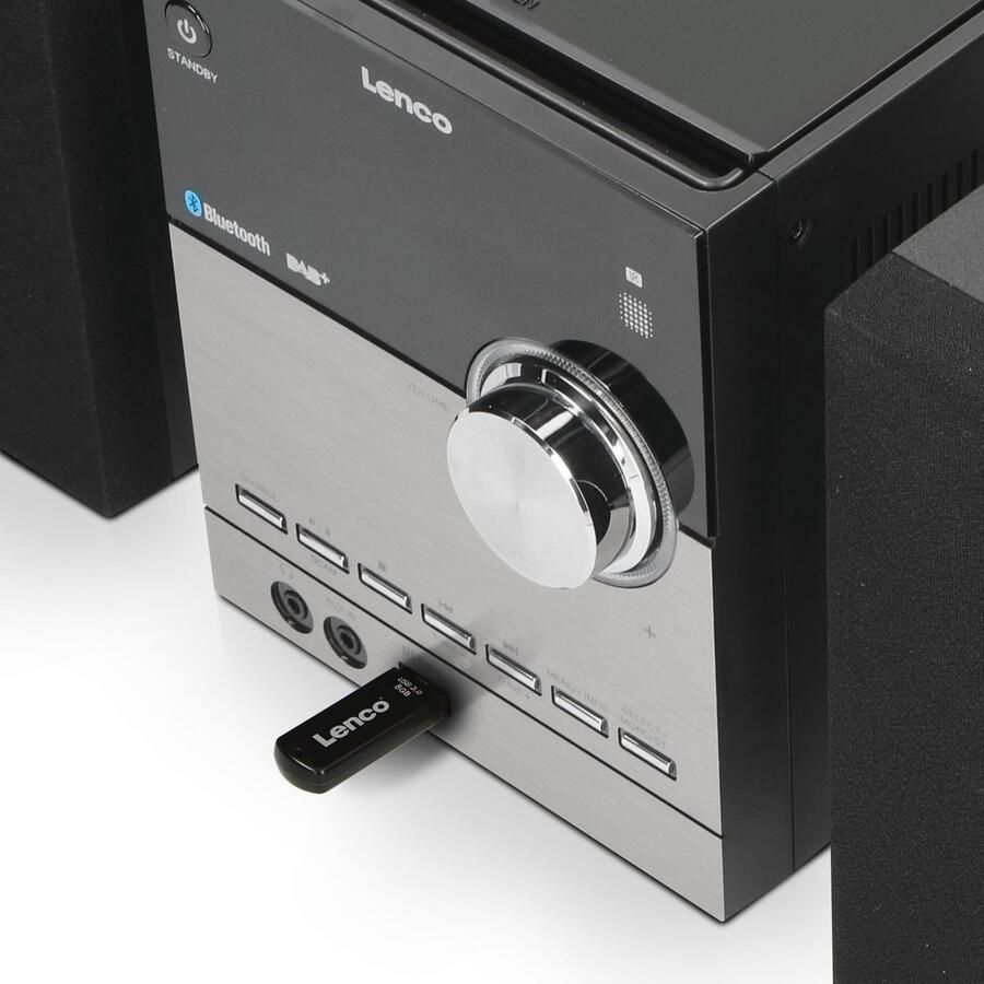 Lenco Micro-hifi-set MC-150 Micro-stereosysteem met DAB+ FM CD BT USB