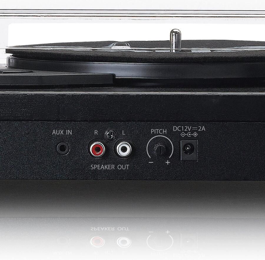 Lenco Platenspeler LS-101BK platenspeler met bluetooth en separate luidsprekers