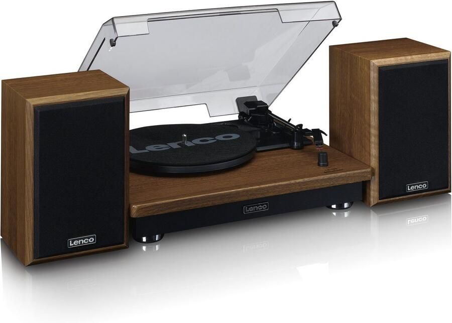 Lenco Platenspeler met bluetooth en 2 externe luidsprekers