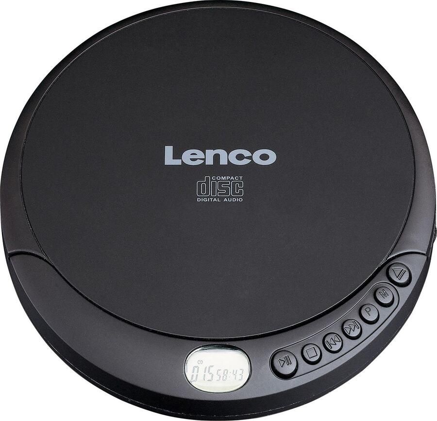 Lenco Portable CD speler met oplaadfunctie Zwart