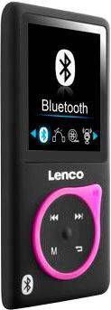 Lenco MP3 MP4 speler met Bluetooth en 8 GB micro SD kaart Zwart-Roze