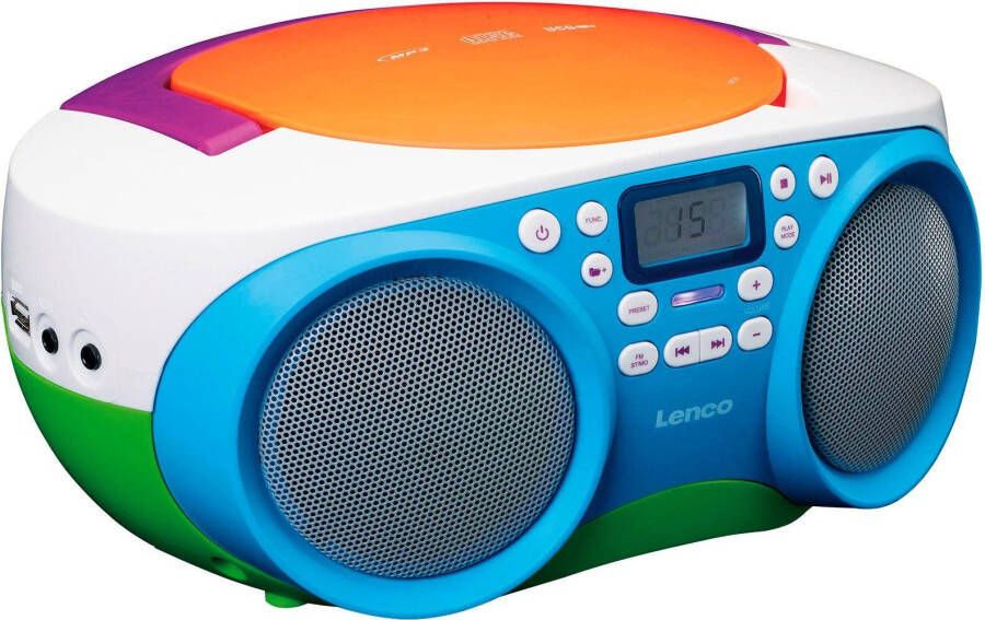 Lenco Draagbare FM Radio CD USB-speler Multi kleuren