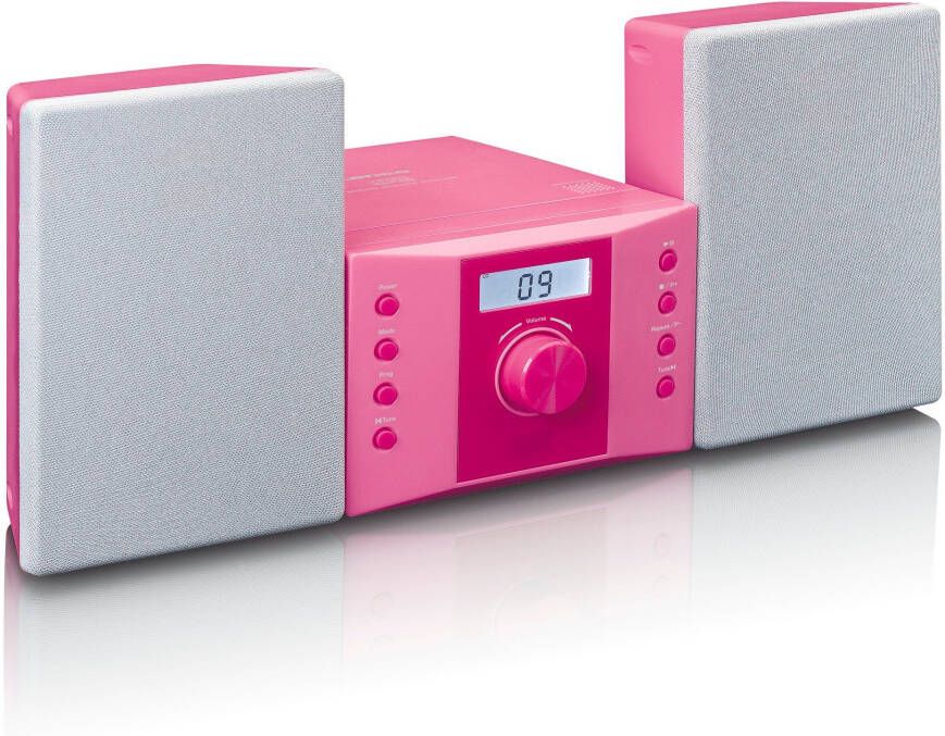 Lenco Stereo set met FM radio en CD speler Roze