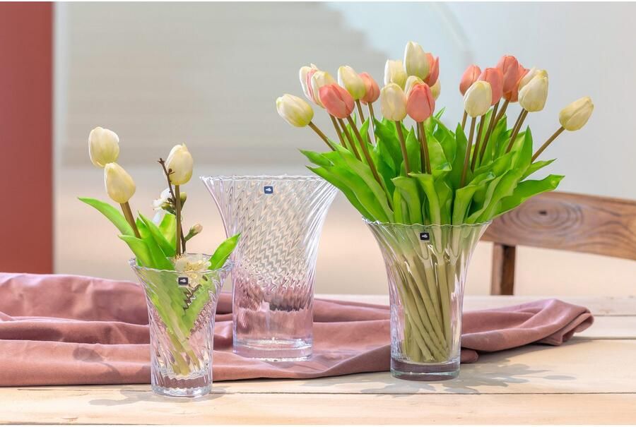 LEONARDO Tafelvaas Solifleurvaas RAVENNA hoogte ca. 26 5 cm uit glas handgemaakt vaatwasmachinebestendig (1 stuk)