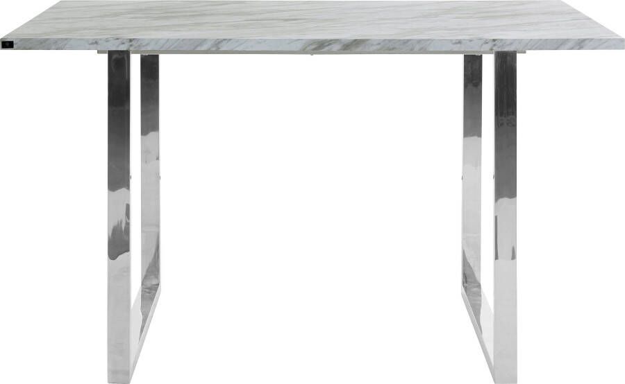 Leonique Eettafel Cevennen Tafelblad mdf in marmer-look onderstel van metaal 120 of 160 cm (1 stuk)