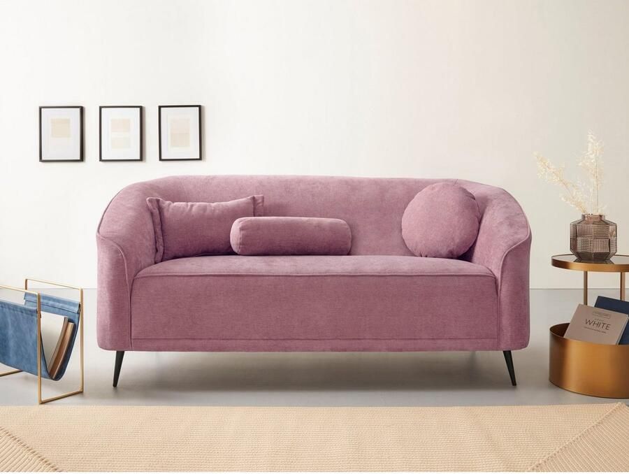 Home affaire 2-zitsbank Ashly in 3 overtrekvarianten bouclé fluwelige look en zachte structuurstof.