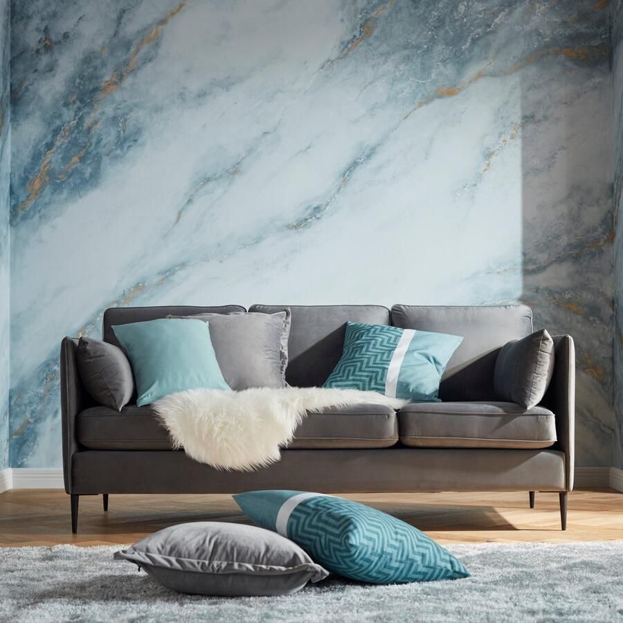 Home affaire 3-zitsbank Light inclusief losse sierkussens met smalle armleuningen en telescooppoten