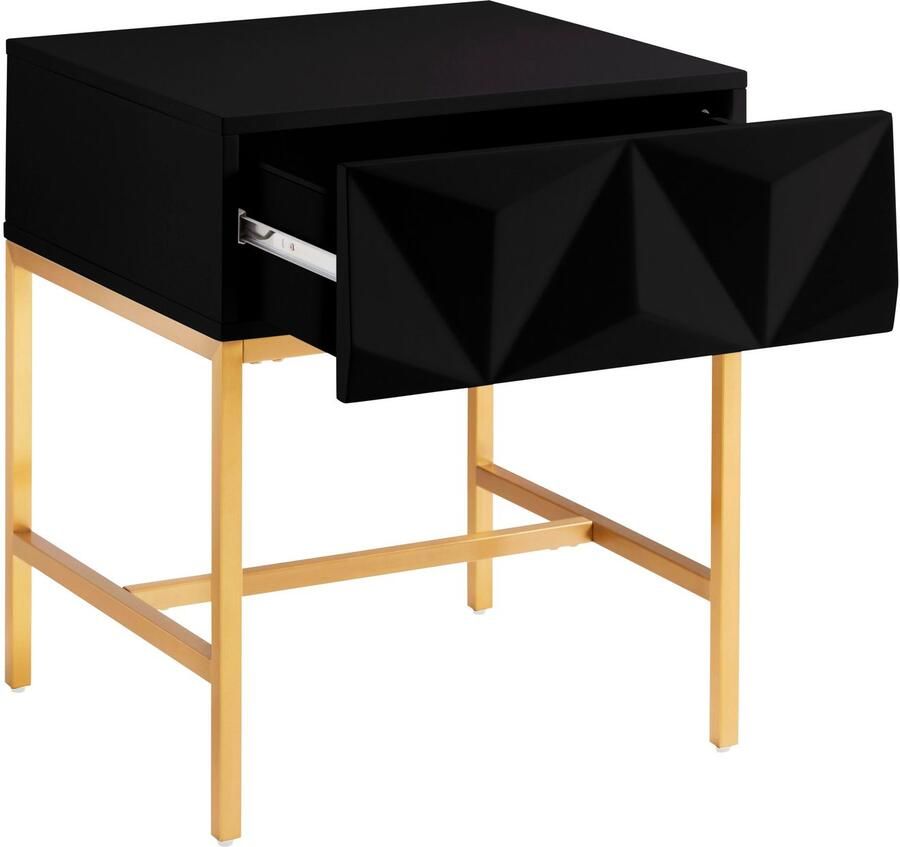 Leonique Bijzettafel Minfi TOPSELLER! OTTOs keuze Lade met 3D-front ook als nachtkastje geschikt breedte 50 cm