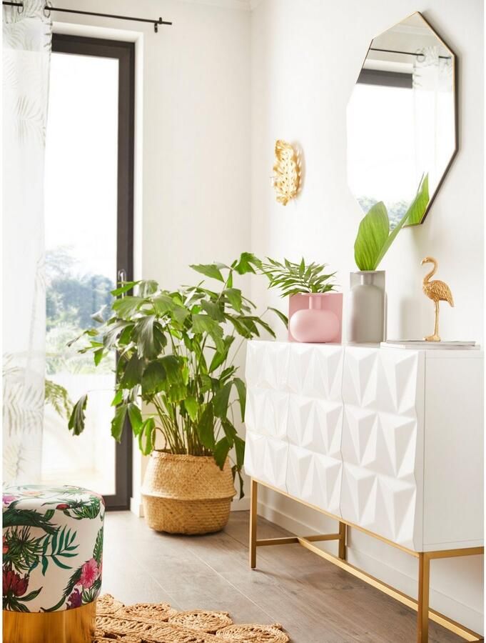 Leonique Dressoir Rovuma TOPSELLER! OTTOs keuze in 3d-look en met goudkleurig metalen frame