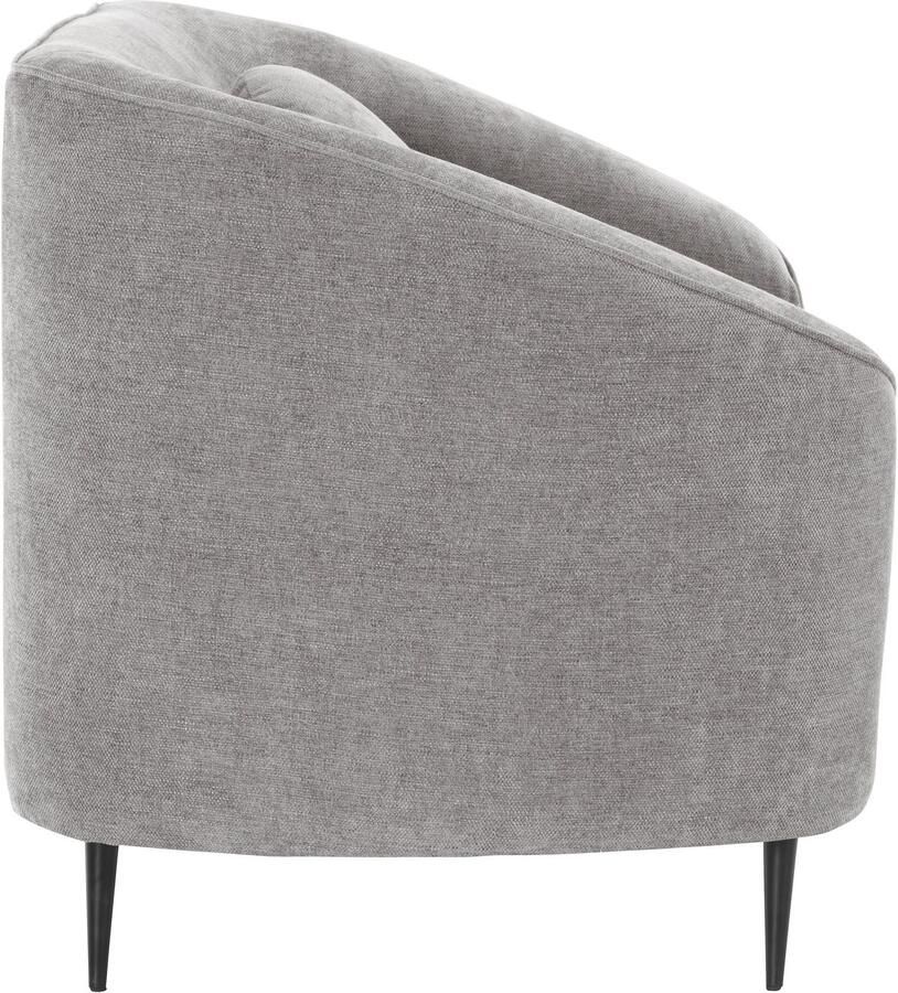 Home affaire Fauteuil Ashly in 3 overtrekvarianten bouclé fluwelige look en zachte structuurstof.