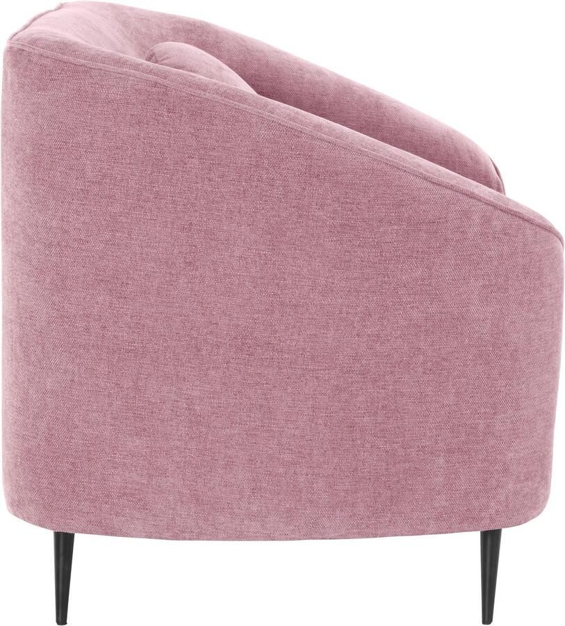 Home affaire Fauteuil Ashly in 3 overtrekvarianten bouclé fluwelige look en zachte structuurstof.