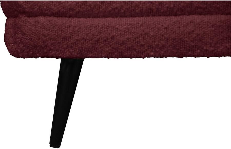 Home affaire Hocker Ashly in 3 overtrekvarianten bouclé fluwelige look en zachte structuurstof.